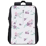 huhulala Laptop Rucksack Herren Damen Leichter Schulrucksack Reiserucksack mit großem Platz Business Rucksack 15,6 Zoll Laptoptasche Lilane B