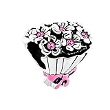 AWDIJF 925 Silber Pandora Rose Rosa Kristall Braut Hochzeitsstrauß Bowknot Glücksbringer Perlen Armband Damen Luxus Schmuck