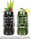 AOUZE Gläser Tiki Ceramica Gläser Tiki Bunte Bars für eine Cocktailparty-Dekoration Stil Tiki für Cocktails Ideal für Bars, Tiki Themenpartys, Halloween Parties (Color : A1)