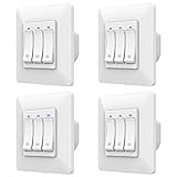 Orbecoo WiFi Smart Vorhangschalter, 3 Gang WLAN Rolladenschalter, APP-Fernbedienung Sprachsteuerung Schalter für Fenster Vorhang Rolladen, Kompatibel mit Google Home Alexa Echo, ohne Hub Benötig -4