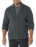 Amazon Essentials Long-Sleeve Soft Touch Shawl Collar Cardigan Sweater, Kohlegrau Meliert, XL