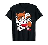 Dabbing Fox Südkorea Fußballfans Trikot Koreanischer Fußball T-S