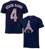PARIS SAINT GERMAIN T-Shirt Sergio Ramos PSG, offizielle Kollektion, Blau, 12 J