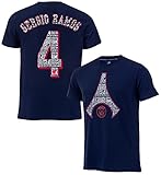 PARIS SAINT GERMAIN T-Shirt Sergio Ramos PSG, offizielle Kollektion, Blau, 10 J