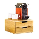 SoBuy FRG82-N Kaffeekapsel Box Kapselspender Aufbewahrungsbox Schubladenbox Schreibtischorganizer BHT: 30x18x31