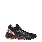 adidas D.O.N. Issue Nr. 2 Venom Basketball-Sneaker, Freizeitschuhe, Core Black-Signal Pink-Weiß, 45