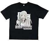 Japanischen Fashion Anime Revolverheld Mädchen T-Shirt Kawaii Goth Kleidung Harajuku Aesthetic Clothes (Schwarz, XL)