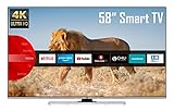 JVC LT-58VU8055 58 Zoll Fernseher (4K Ultra HD, HDR, Triple Tuner, Smart TV, Bluetooth, Works with Alexa) [Modelljahr 2021]