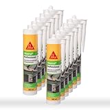 Sika Corporation 528149 Sikacryl Pofessional Acryl-Dichtstoff Fugendichter, Weiss, 12x 300