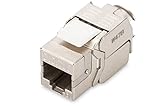 DIGITUS Keystone-Modul Cat-6A Geschirmt - RJ45-Buchse - 500 MHz 10GBase-T - AWG 26-22 - Werkzeugfreie Montag