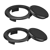 FAVENGO 2 Stück Tischschirm Loch Ring mit Kappe Schirmloch Ring Tisch für Sonnenschirm Kunststoff Lochring Tisch 42 mm Innendurchmesser Sonnenschirmloch Tischdecke für Outdoor Terrasse Schirm Steck