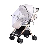 Voarge Universal Mückennetz/Insektenschutz Mit Reißverschluss für Kinderwagen/Babywagen, Extra gross, Feinmaschig, Reißfest & Waschbar| Idealer Schutz vor Wespen & Stechmück