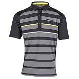 STROMBERG Links Poloshirt, gestreift, Grau meliert, Schw