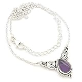 Amethyst Collier 925 Silber Sterlingsilber Kette Halskette lila (MCO 09-01)