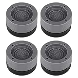 Vegena Schwingungsdämpfer Waschmaschine, 4 Stück Universal Antivibrationsmatte, Antirutschmatte rutschfeste Anti Vibrationsdämpfer Vibration Dämpfer Pads Gummi Fußpolster für Waschmaschinen Trock