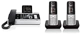 Siemens Gigaset DX600A DUO SET mit 2x S810H Mobilteil – ISDN, Anrufbeantworter, Bluetooth® ECO DECT, schw