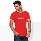 World of Football Ringer T-Shirt Old Kickers ro. rot - L