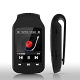 HOTT A505 MP3-Player mit Clip Bluetooth für den Sport 40 GB Music Player Verlustfreier Sound Unterstützung FM Radio Recorder Stoppuhr S