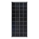 enjoysolar® Monokristallines Solarmodul Solarpanel mit PERC Zellentechnik schwarzes Rahmen Version (180w)