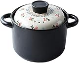 WSDSX 20cm Keramik Cosy & Trendy Tajine Topf, Auflaufform Tajine Kochtopf Geschirr Töpfe und Pfannen Set für Verschiedene Kochstile 106 (Größe : E)