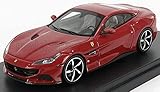 LOOKSMART 1/43 Ferrari Portofino M Cabrio geschlossen 2017 ROSSO MUGELLO – dunkelrot LS524D