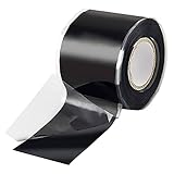SeKi 3,8cm x 3 Meter selbstverschweißendes Silikonband Schwarz, Isolier- Reperaturband wasserdicht für Schlauchreparatur, Kabelreparatur; für wasserdichte Rep