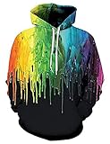 WBYFDC Farbe 3D Digitaldruck Hoodie Herren Damen Sport Pullover Plus Size Baseball Uniformen Lässige Paarkleidung