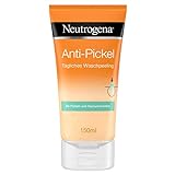 Neutrogena Anti-Pickel Gesichtsreinigung, Tägliches Peeling mit Salicylsäure für unreine Haut, ölfrei, 150