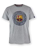 R ROGER'S T-Shirt FC Barcelona Wappen, Grau M