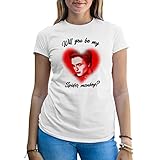 Will You Be My Spider Monkey Twilight Saga Damen Weißes T-Shirt Size XXL