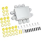 Wasserdicht Abzweigdose Erdkabel Kabelverbinder IP68 Verteilerdose steckdose aussen verteiler Ø4mm-14mm kabel für außen outdoor wasserdichte verbinder box 10-Wege steckdosen PEBA G