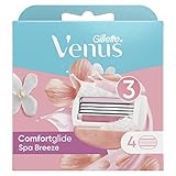 Gillette Venus Comfortglide Spa Breeze Rasierklingen Damen, 3 Ersatzklingen für Damenrasierer mit 3-fach Kling