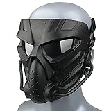 Wwman Airsoft/Reiten Maske für den Außenbereich, Verschleißfeste Taktische CS Cosplay Halloween Vollgesichts Masken mit Antibeschlag G