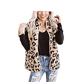 Xenwang Herbst und Winter Damenmode Sexy Dots Print Zip Ärmellose Strickjacke Outwear Casual Persönlichkeit All Match Bluse Mantel XL