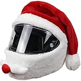 Moto Helmüberzug für Motorradhelm, Weihnachtsmann Helmet Cover 3D, lustige Fahrten und Geschenke, One S