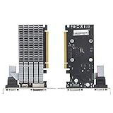 Yctze Computer-Grafikkarte 64Bit Dual Slot Low Contour Effiziente Stummschaltung Hohe Kompatib