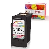 INKMATE PG540 Schwarz Ersatz für Canon PG-540XL Tintenpatronen Kompatibel für Canon Pixma MG3550 MG3650 MG4250 MG3250 MX535 MG4150 MG2150 MG2250 MX475 MG4200 MG3500 MG3600 MG3150 Druck