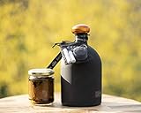 Frische schwarze Trüffel in nativem Olivenöl extra- Sommertrüffel- Trüffelscheiben (Tuber Aestivum Vitt) und Wein nach Wahl - italienische Produkte (Carpaccio + Lambrusco)