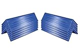 (1x) Kantenschutzwinkel aus Kunststoff Doppelstegplatte 12 mm, Farbe blau Format: 1.200x120x120x12 mm (= Profiqualität zum Schutz von druckempfindlichen Waren oder Verpackungen im Kantenbereich)