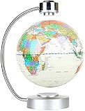 JJYY 8' Floating Globe White Floating Magnetic für Schreibtischdekoration Weihnachtsgeburtstag