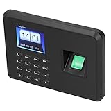 Anwesenheitsmaschine, Anwesenheits-Check-in-Maschine, Passwort-Zeiterfassungsmaschine Zeiterfassung mit 1 X Netzteil für Anwesenheitsmaschine(Schwarz)