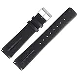 Skagen Uhrenarmband 18mm Leder Schwarz - 433LSLB