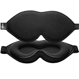 onaEz Schlafmaske aus Mesh&Seide, atmungsaktiv und bequem, 3D Schlafmaske und Augenmaske für Frauen Männer, 100％ lichtblockierende Schlafbrille für Reisen, Nickerchen, Yog