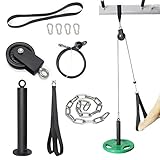 Latzug Arm-Krafttraining Seilzug DIY Fitness Riemenscheibe Kabelmaschine für Männer Frauen Home Gym Workout trizepsseil Riemenscheibensy