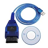 Be In Your Mind 12V Auto OBD2 Diagnose Kabel OBDII Diagnosescanner Kabel KKL 409.1 16 Pin Buchse USB Anschluss 150cm mit CD Treiber für PC M