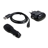 Ladeset kompatibel mit Wiko Cink Peax 2,USB Kabel,USB Adapter,Kfz Adapter,1000