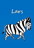 Lars: individualisiertes Malbuch / Notizbuch / Tagebuch - Zebra - A4 - blank