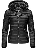 Navahoo Damen Übergangs-Jacke Steppjacke Lulana Schwarz Gr. XL