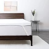 Lauraland Topper 90 x 200 x 6 cm, Orthopädische Viskoelastische Matratzenauflage, 2-Lagig Belüfteten Design wie eine M