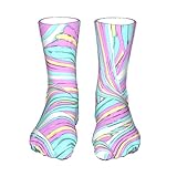 Swirl Print Repeat Damen Socken Multipack Lustige Socken Baumwolle Socken für Damen Mädchen Winter Herbst Frühling Warme Sock